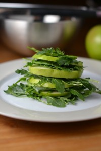 Green Apple and Arugula Stack Salad_Food Fetish
