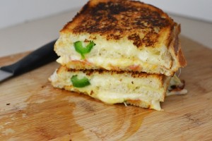 White Cheese Jalapeño and Pepperoni Grilled Cheese_Food Fetish
