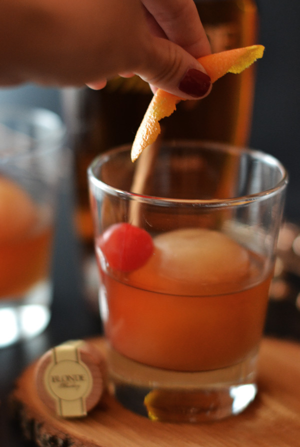 Apple Cider Iceball Old Fashioned by Natalie Paramore