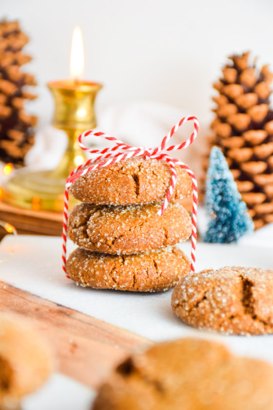 Gingersnap Cookies for Christmas