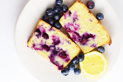 Greek Yogurt Lemon Blueberry Pound Cake Recipe_Natalie Paramore