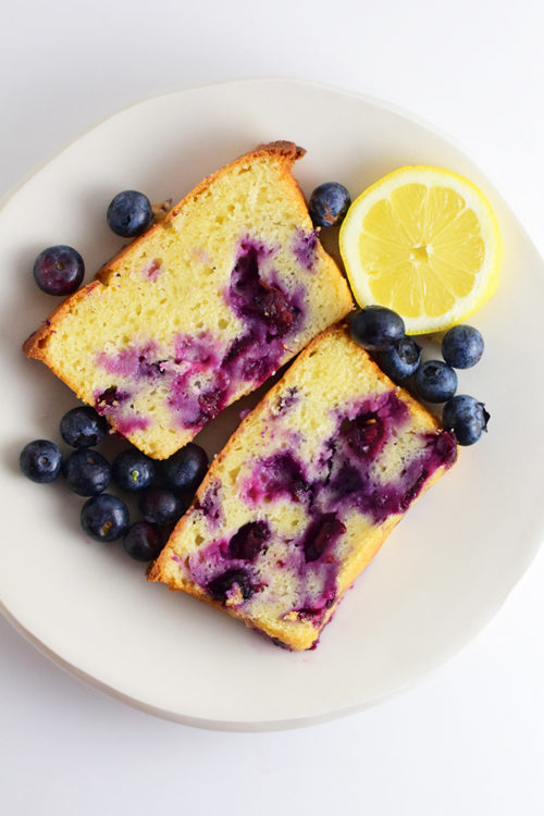 Greek Yogurt Lemon Blueberry Pound Cake_Natalie Paramore
