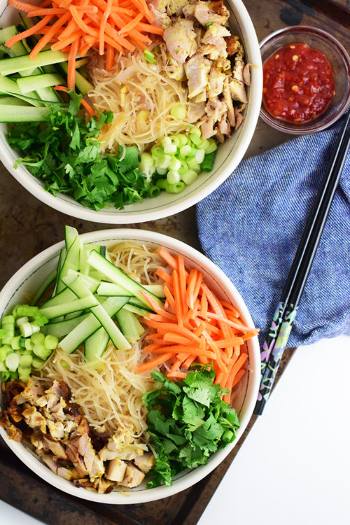 Grilled Chicken Asian Noodle Bowl Recipe_Natalie Paramore