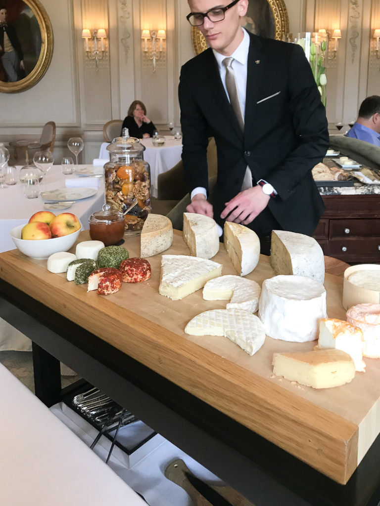 Cheese Cart at Le Parc in Reims France 