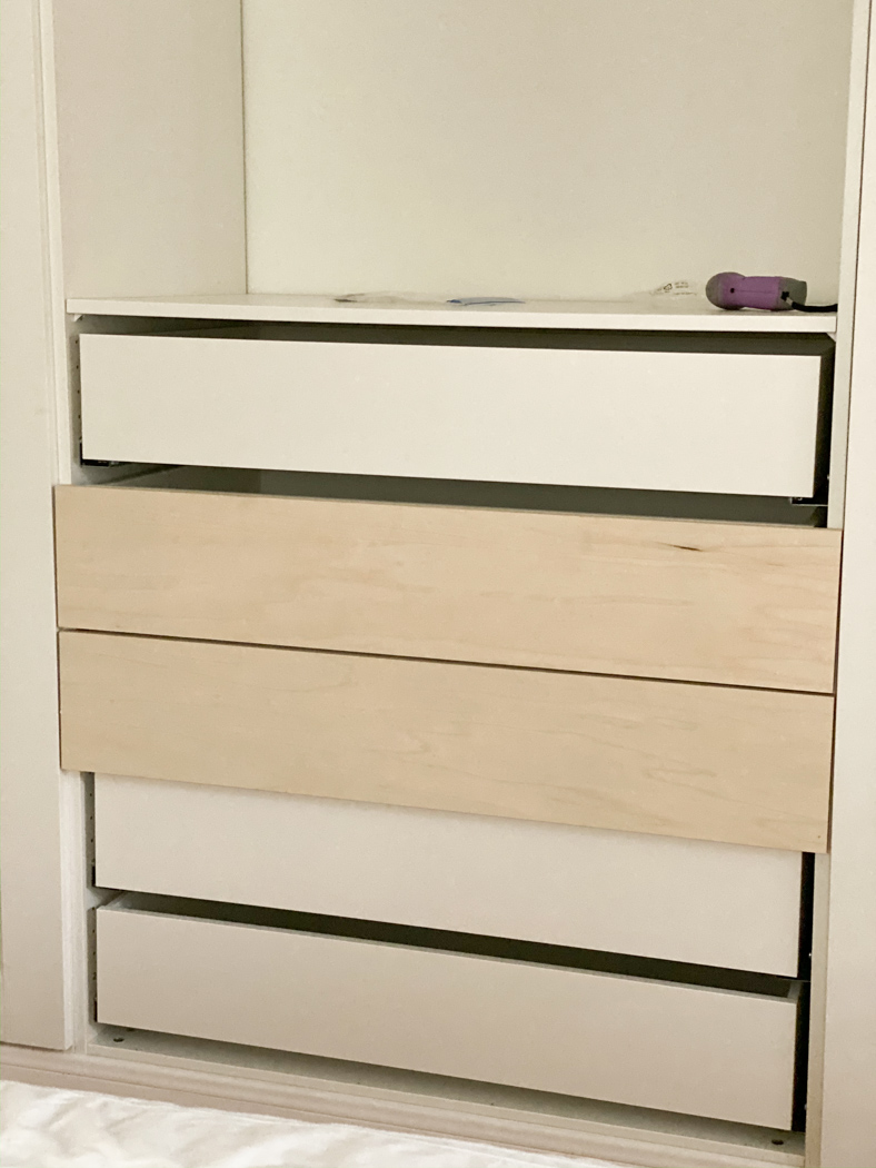 Master Closet Built In Custom Wood Ikea Pax Drawers Natalie