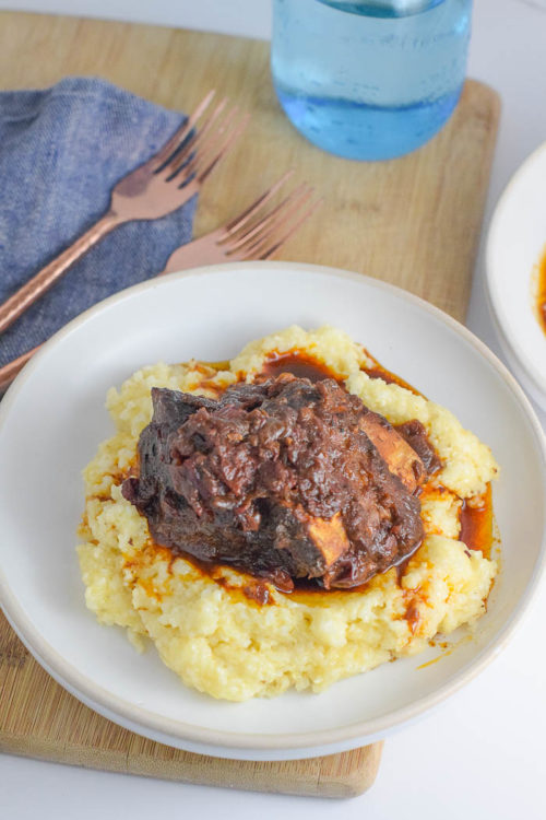 Moink_ Short Ribs and White Cheddar Ancho Chile Grits