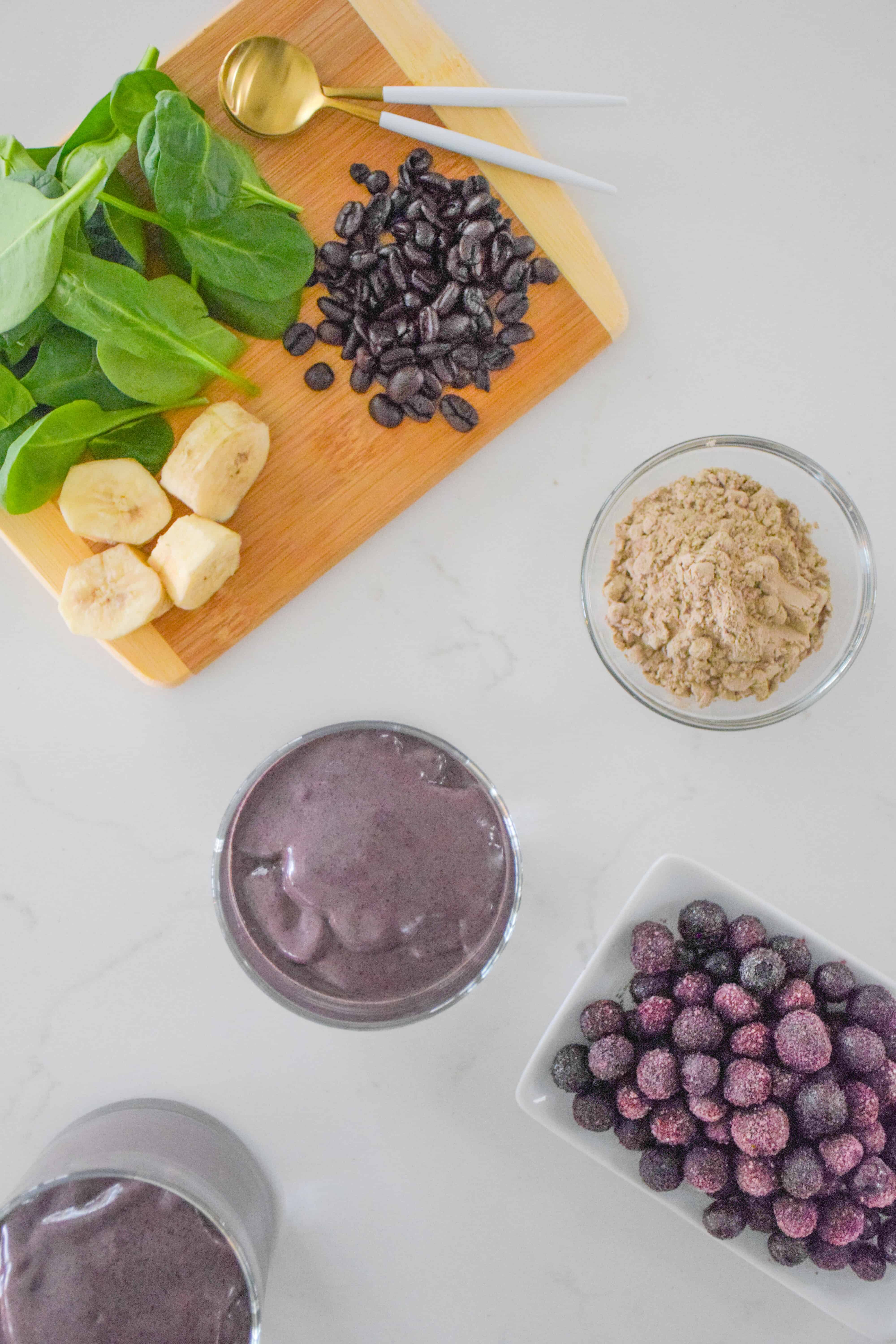 Super Food Smoothie with Blueberries_Natalie Paramore