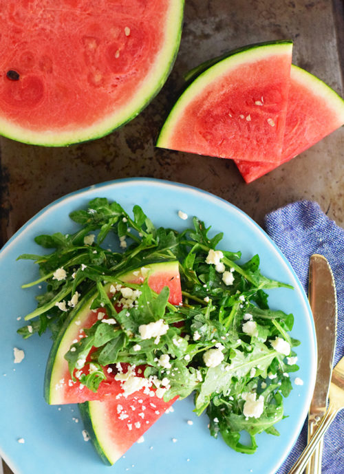 Watermelon Wedge Summer Salad by Natalie Paramore