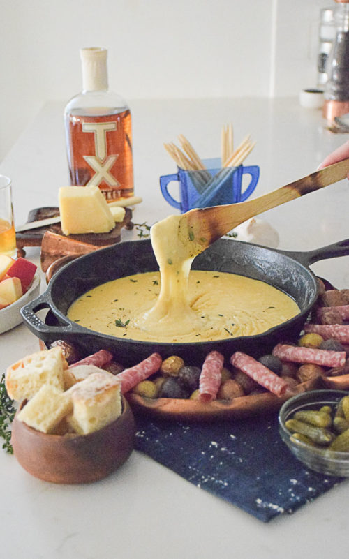 White Cheddar Whiskey Fondue Party Appetizer_Natalie Paramore